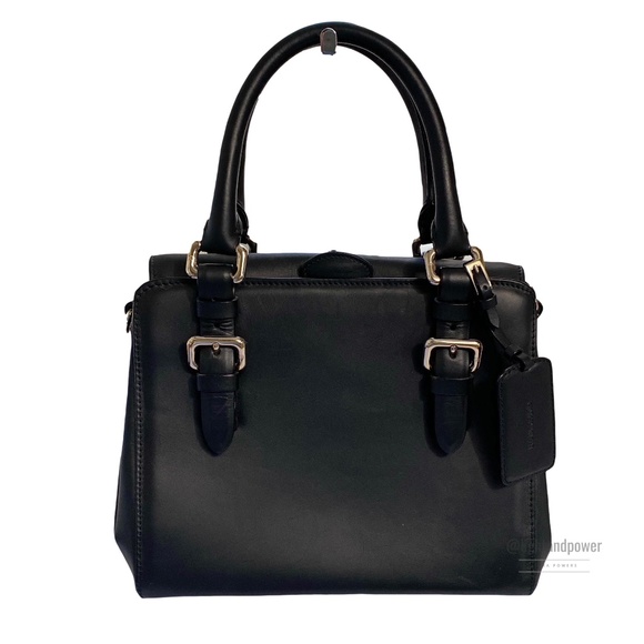 Giorgio Armani Handbags - Giorgio Armani Black Calfskin Handbag EUC